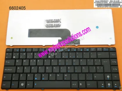 Laptop Keyboard Replacement For Asus K40 Black Sp V090462ak1 0kn0-cx1sp01 Notebook Keyboard
