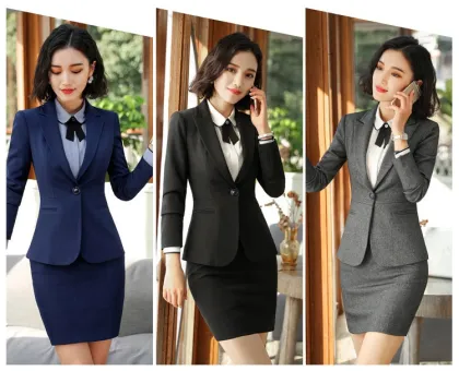 Wholesale Custom business suit Women Skirt Suit business suit for woman skirt