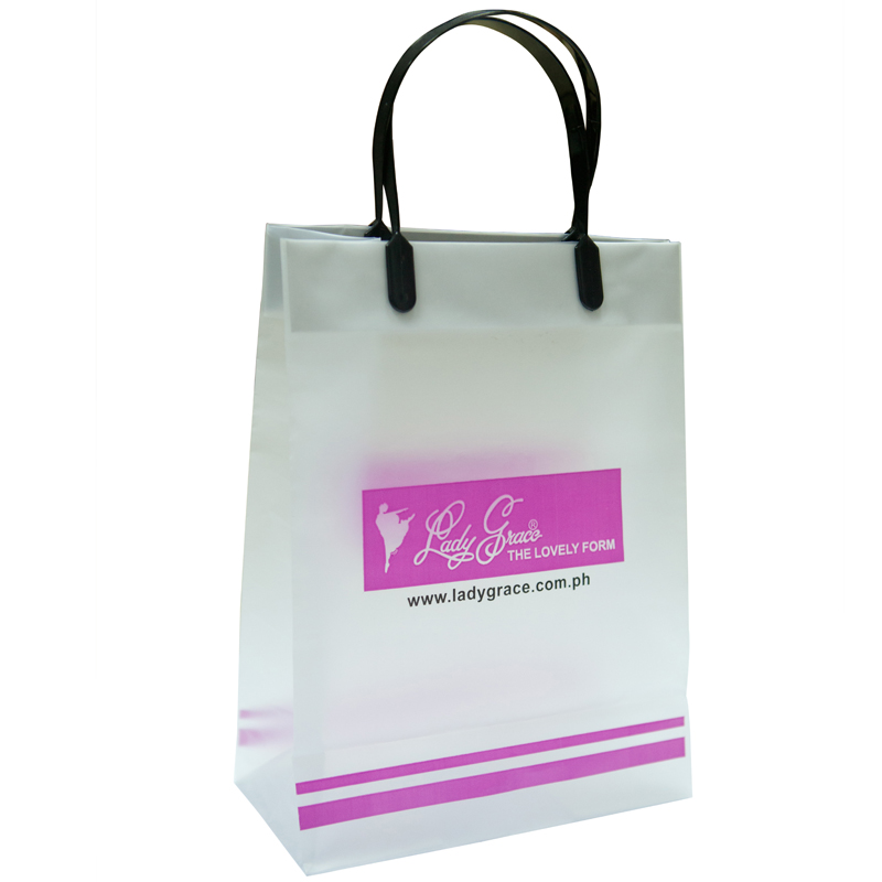 Sell Clip Handle Polybag with Customized Logo and Design, Printed Plastic Bags, Shopping Bag, Gift Promotional Bag (HF-003)