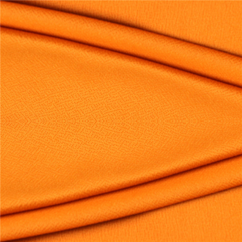 Wool Peach Polyester 4 Way Spandex Knitted Fabric
