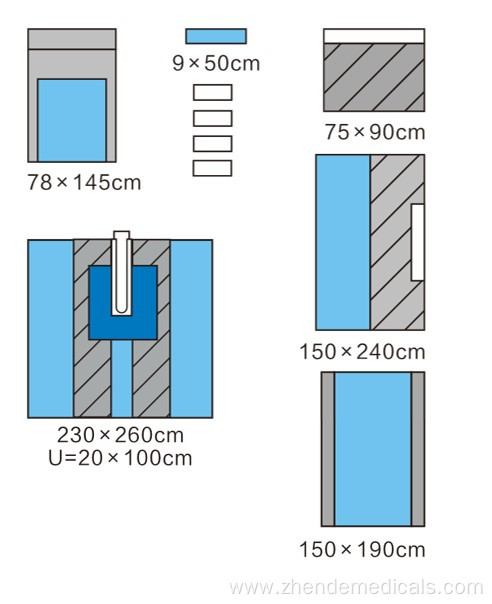 Nonwoven Surgical Drapes Split Sheet Set