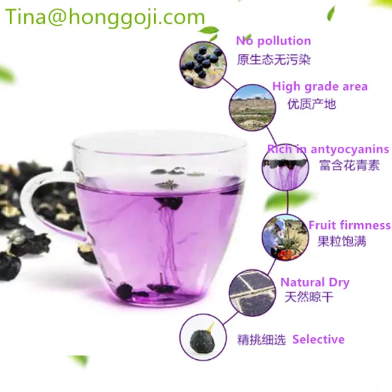 Black goji berries contain anthocyanins