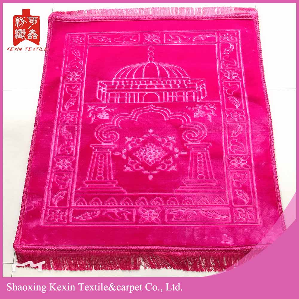 Polyester embossed mink flush fleece orayer mat