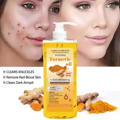 Wholesale Turmeric Essential Oil: Facial Moisturizer & Body Massage Oil for Meridian Heat Relief