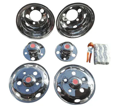 17.5 Inch 5 Holes Stainless Steel Bus Wheel Cover Set HC-B-50104
