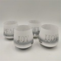 Laser engraving stemless wine glass