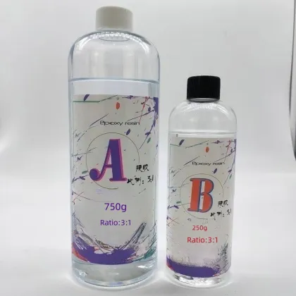 High transparent crystal AB art fluid painting resin