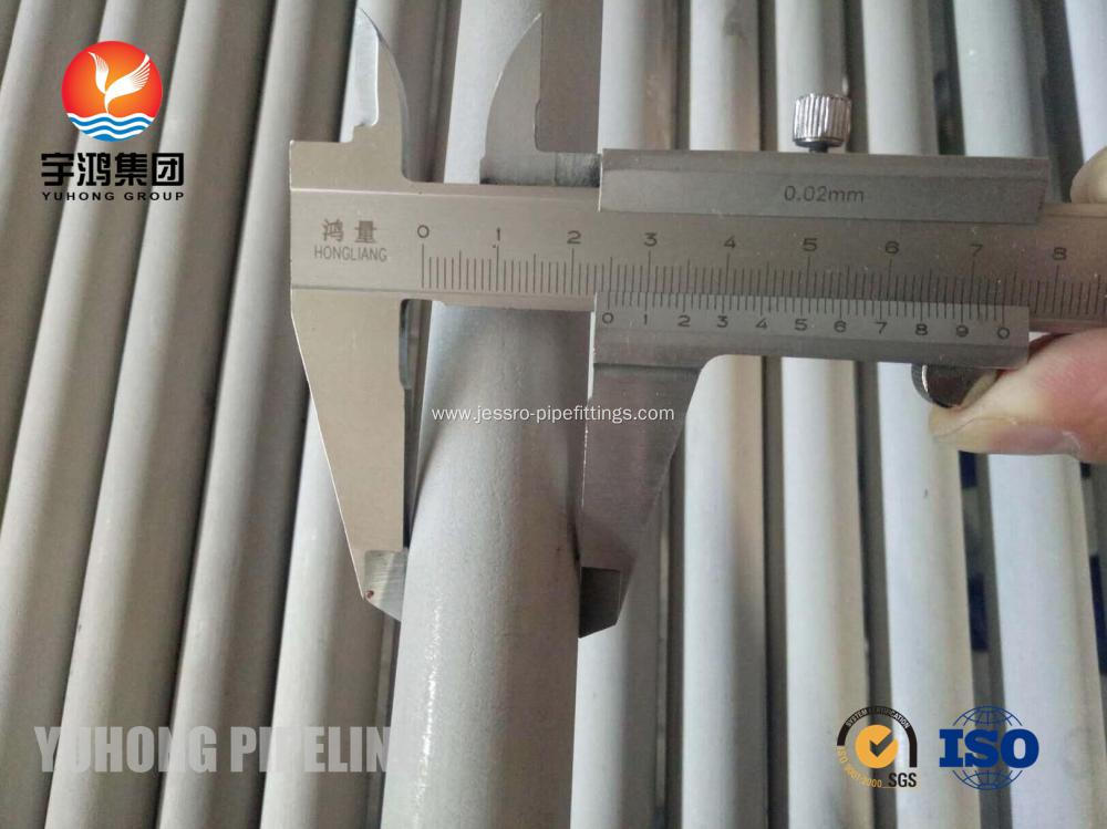 Seamless Tube ASTM A213 TP321 Heat Exchanger Tube 25 x 2 x 9000mm Hydrostatic Test and Eddy Current Test