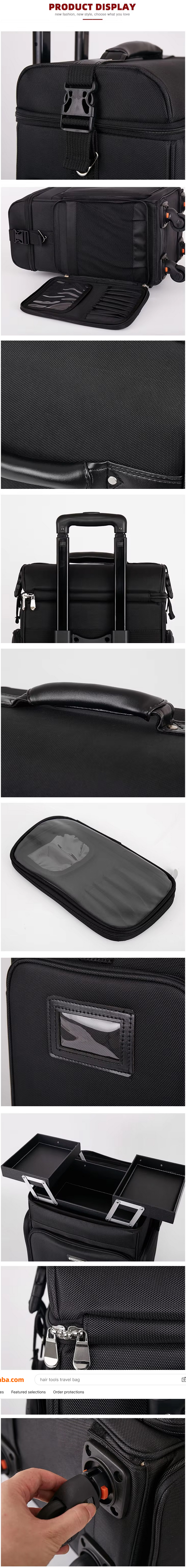 Multi-functional Rolling Makeup Trolley Case