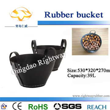Wood Rubber Bucket 39L