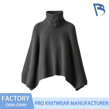 Áo dệt kim màu đen thanh lịch cho nữ