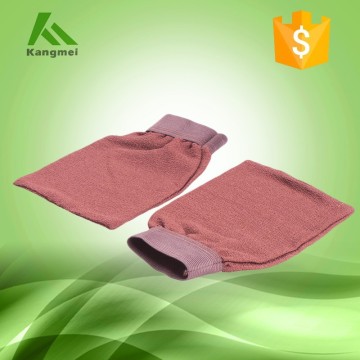 Kangmei Multicolor Exfoliating 100% natural viscose morocco bath glove