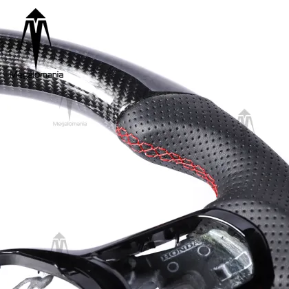 For Honda 11th Gen Civic Fit Spiro Accord CRZ Type-R FK8 Insight S2000  Type R GK5 Carbon Fibre Steering Wheel
