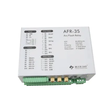 Electric Arc Flash Protection: Blue Jay AFR-3S High-Speed Fault Detection Device for Switchgear