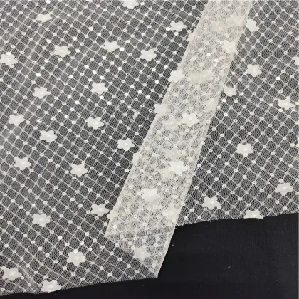 couture sequin embroidery fabric for women dress