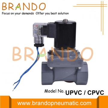 Anti-Corrosive UPVC PVC Plastic Solenoid Valve 1'' 220V