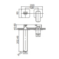 ArinaPlus Wall Mount Mount Basin Mixer