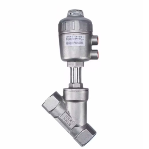 Pneumatic Angle Seat Valve With Flange Connection