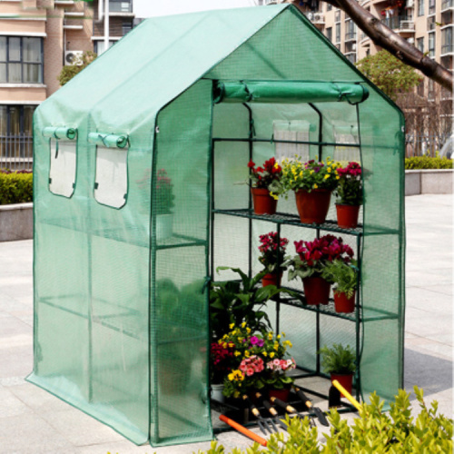 Mini Garden Greenhouse Balcón de balcón con cubierta de educación física