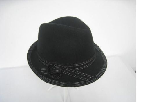 Fedora Fashion Comfortable Women Wool Felt Hats With Felt Trimming For Special Occasion