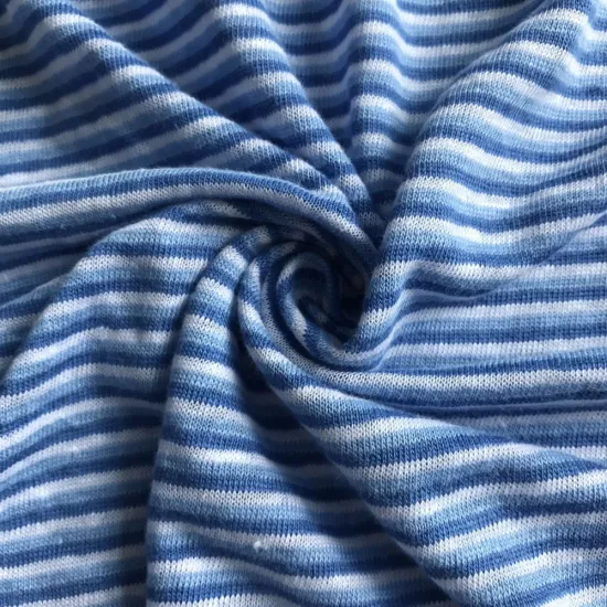 linen knitted stripe jersey