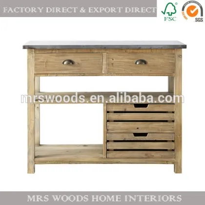 wood kitchen island