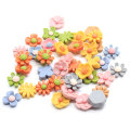 Assortimento 12 MM in resina casuale Margherita Girasoli Cabochons Abbellimenti di nozze Flatback Resina fai da te Cabochons posteriore piatto Craft