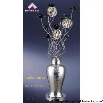 Aluminum gold table lamps for decoration