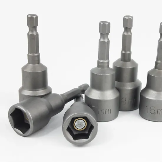 Magnetic Impact Nut Driver Socket Set - Metric Impact Grade Hex Shank Adapters