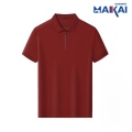 Polo de polo de cremallera de verano para ropa diaria