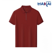Polo de polo de cremallera de verano para ropa diaria