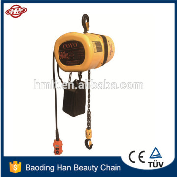 COYO single phase one ton electric chain hoist 220v