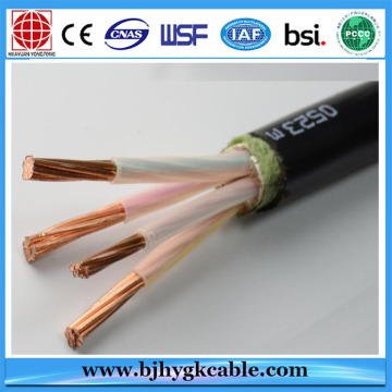 Cable de baja tensión de la aplicación de construcción del conductor de cobre 1KV