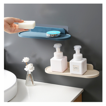 2024 Popular Wall Mounted Flat Basket Corner Storage Shelf for Bathroom and Kitchen