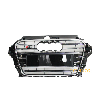 S3 vorderer Stoßfänger Kühlergrill 8V 8V Style Black Center Car Grill für Audi A3 2013-2015