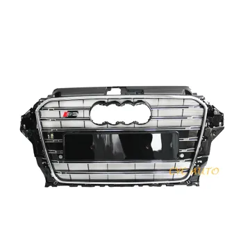 S3 Front Bumper Grille 8P 8V Style Black Center Car Grill for Audi A3 2013-2015