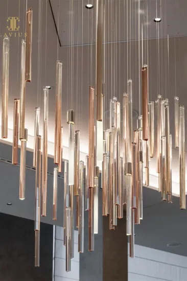 Large entryway custom hotel chandelier modern