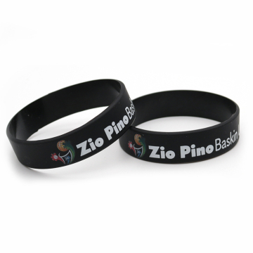 Custom Rainbow Printed Sport Silicone Wristbands with Logo