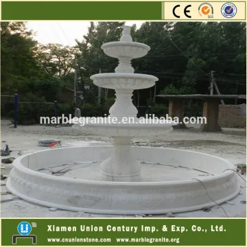 Outdoor Garden White Marble Water Fountain