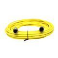 Cable de conector de 4pin M12 amarillo M12 macho a hembra