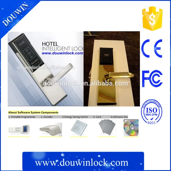 Smart card rf reader hotel lock system with free software