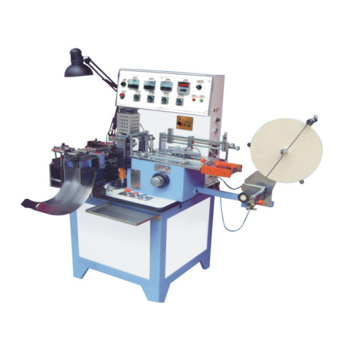 Cutting label and folding machine