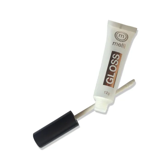 12g Plastic Cosmetic Cream Packaging Tubes with Lip Gloss Soft Containers and Brushes