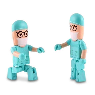 Doctor-shaped USB Flash Drives with 300mA Rated Current and 6 to 8Mbps High-writing Speed