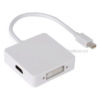 Mini DP to HDMI + DVI + DisplayPort Adapter for Apple's Mac Pro Apple's MacBook Air, RoHS/FCC/CE