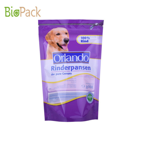 Sac d&#39;emballage de nourriture pour animaux de compagnie côté latérale 5 ~ 10 kg