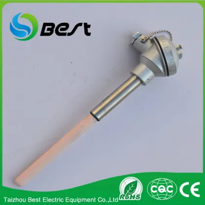 High temperature ceramic Pt-Rh s type thermocouple