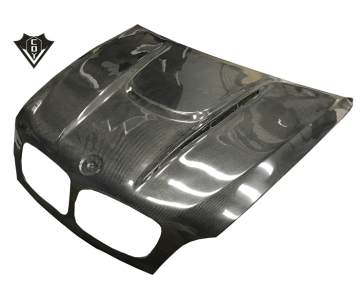 Cappuccia in fibra di carbonio di alta qualità per BMW X6 E71 HM Bonnet 2008-2013