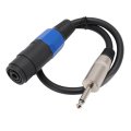 Speakon Female To 1/4 Male Speaker Cable