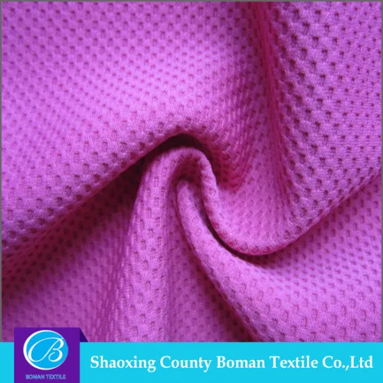 China Supplier 100% Polyester Honeycomb Mesh Fabric for Sportswear